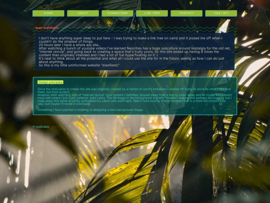 web_manifesto screenshot