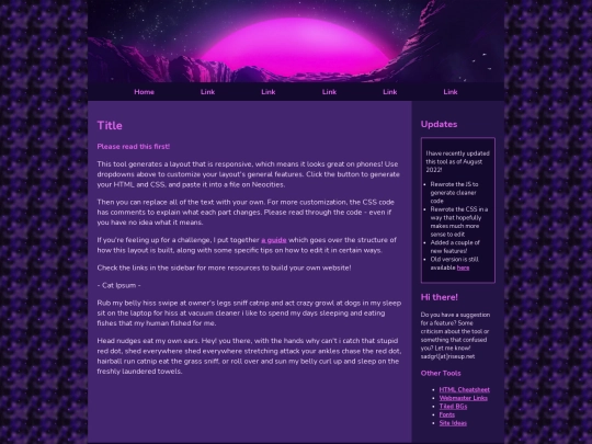 test screenshot