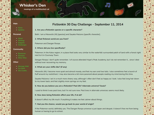challenge/fictionkin_30_day_1 screenshot