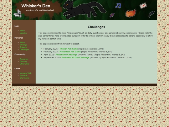 challenges screenshot