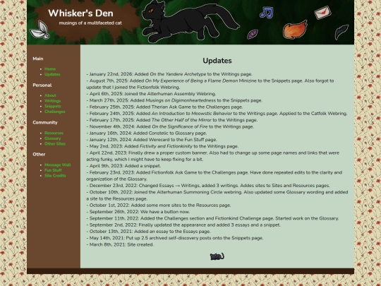 updates screenshot