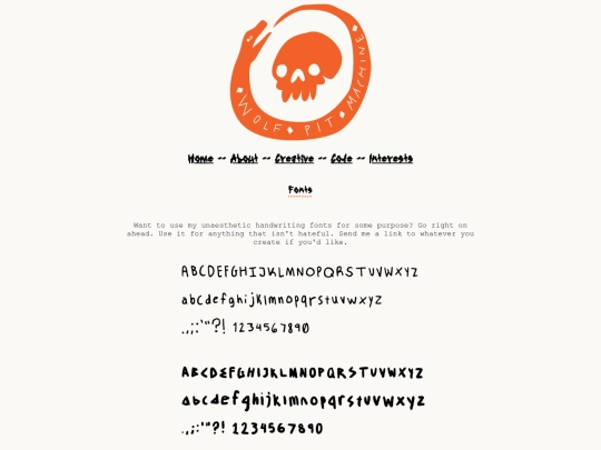 art/fonts screenshot