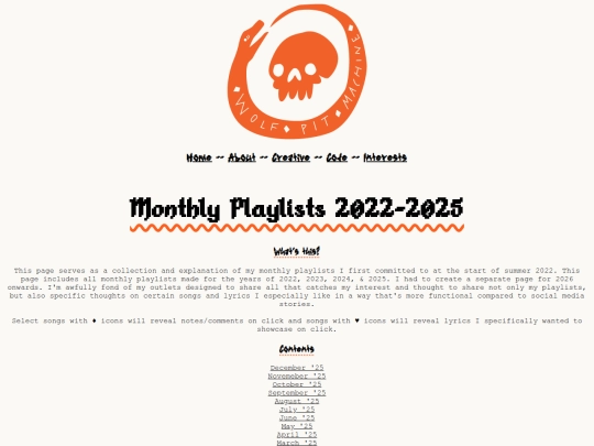 interests/playlists screenshot