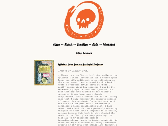 interests/reviews/books screenshot