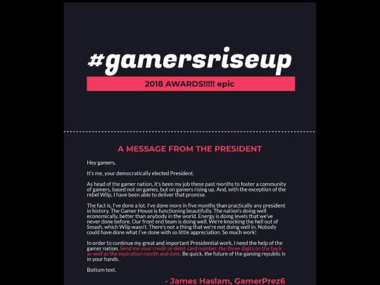 gamerawards2018 screenshot