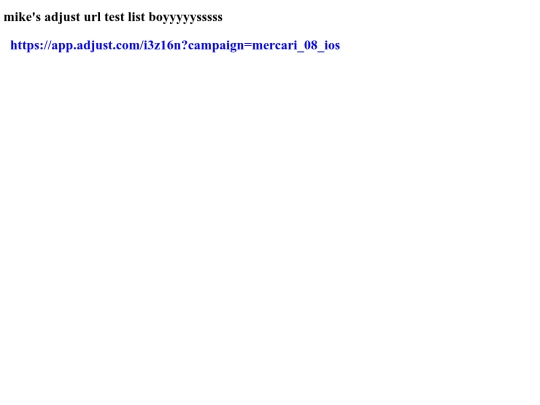 testURLS screenshot