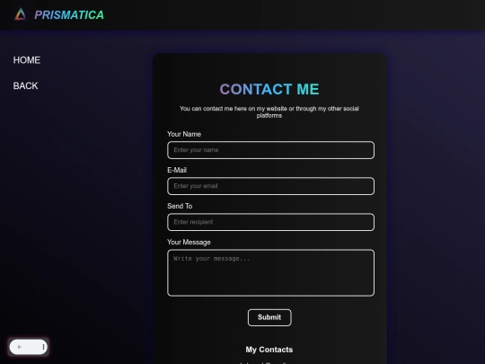 Contact screenshot