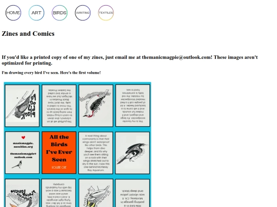 zines screenshot