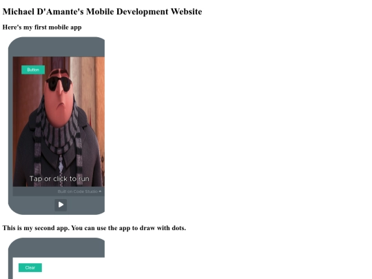 mobDev screenshot