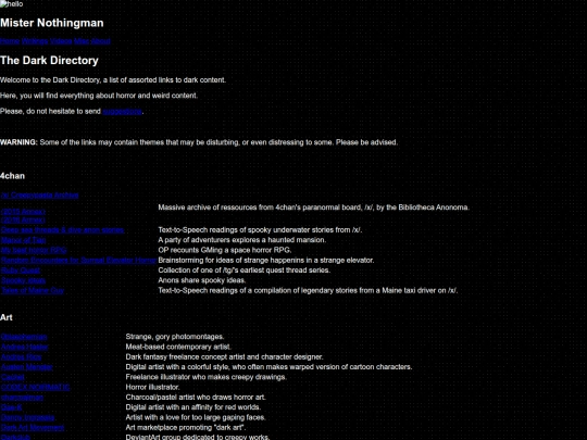 misc/directory/dark_directory screenshot