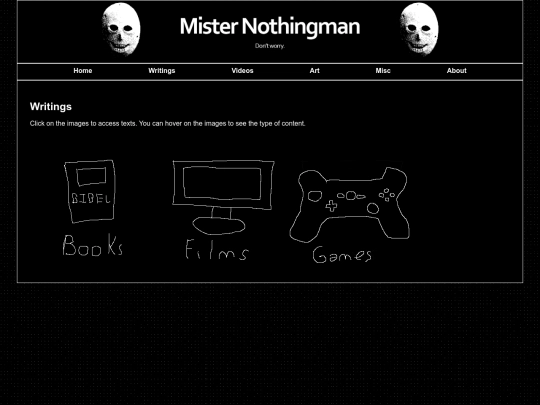 writings screenshot