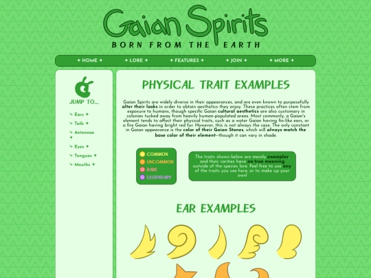 gaian-spirits/features/example_traits screenshot