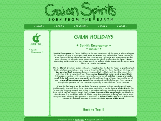 gaian-spirits/lore/holidays screenshot