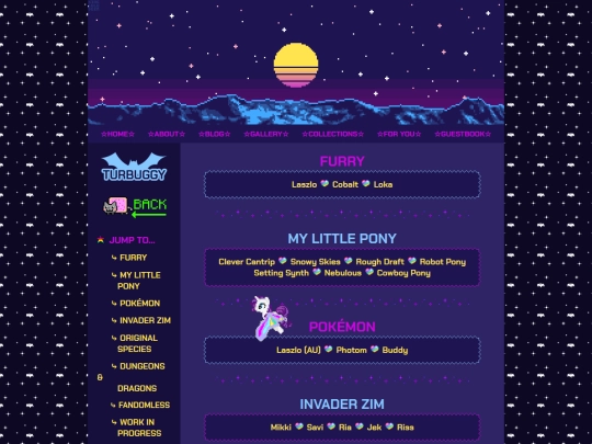 gallery/characterlist screenshot