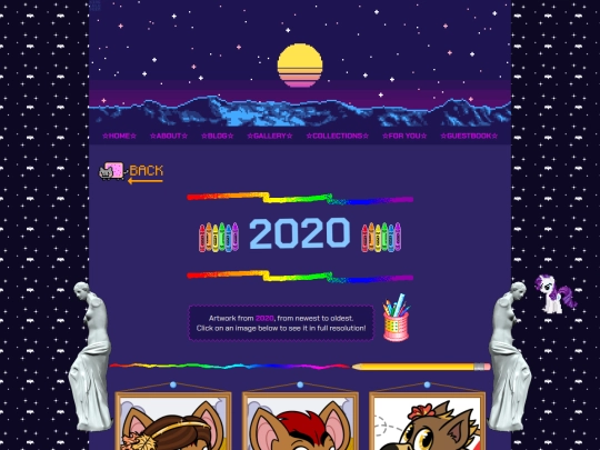gallery/year/2020 screenshot