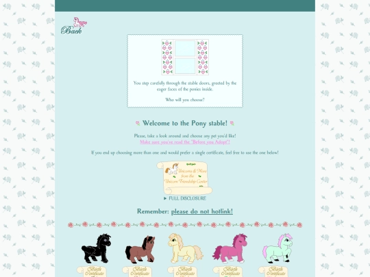 unicorn-friendship-center/stables/ponies screenshot
