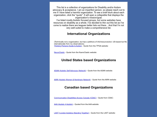 organizations screenshot
