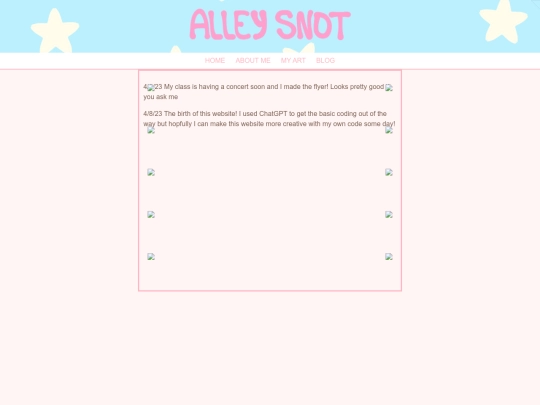 blog screenshot