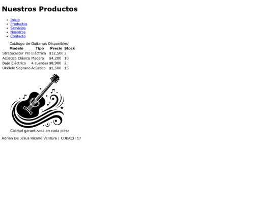 productos screenshot