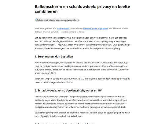 afdekzeil screenshot