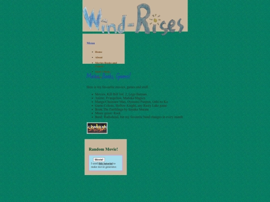 mainpage/booksmovies screenshot