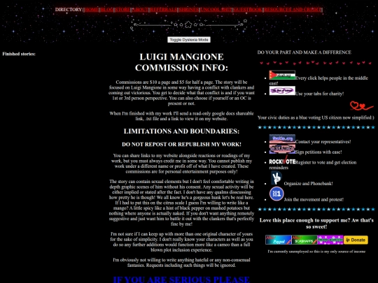 Luigi comms screenshot