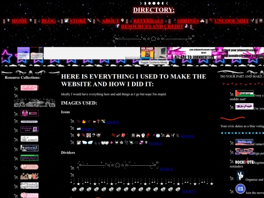 RESOURCESANDCREDIT screenshot