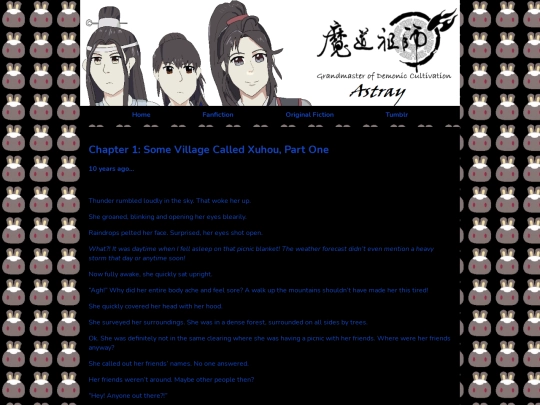 MDZS Astray/Chapter 1 - Some Village Called Xuhou Part One screenshot