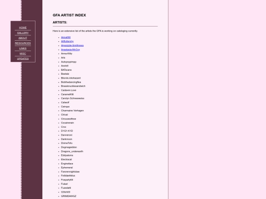artists screenshot