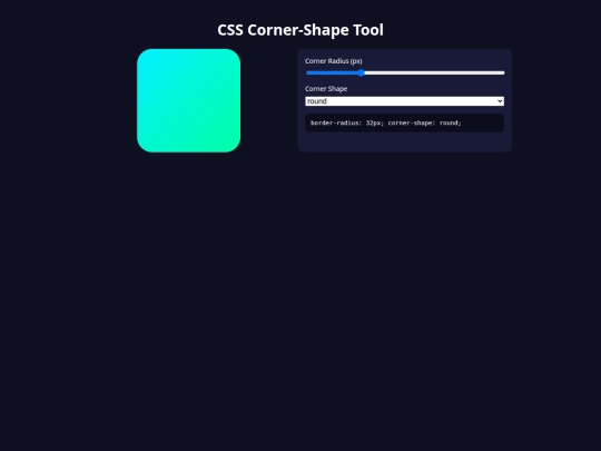 Cornershape screenshot
