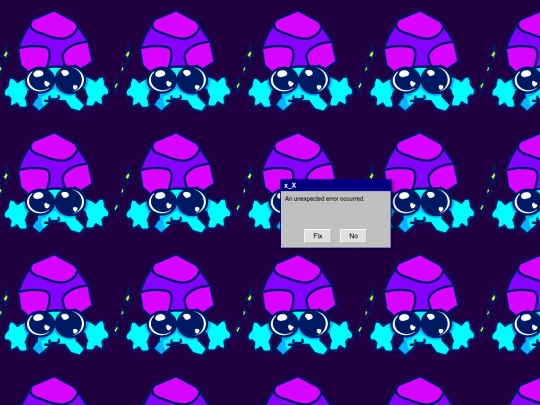 error screenshot