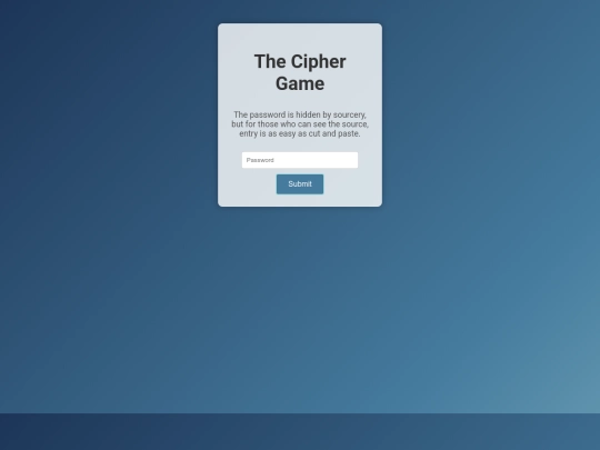 CipherGame screenshot