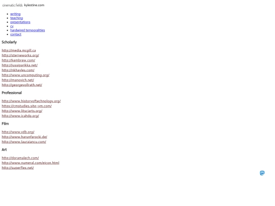 links screenshot
