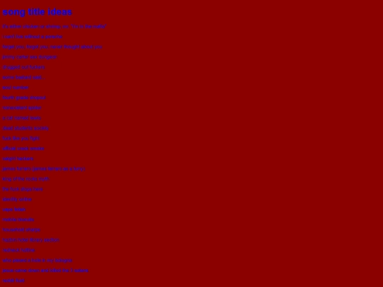title screenshot