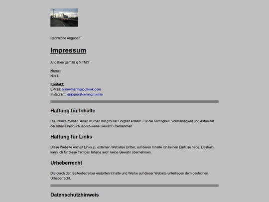 impressum screenshot