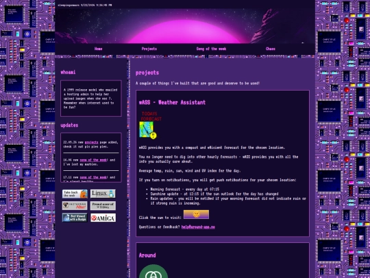 projects screenshot