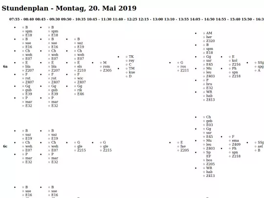 timetable/timetable screenshot