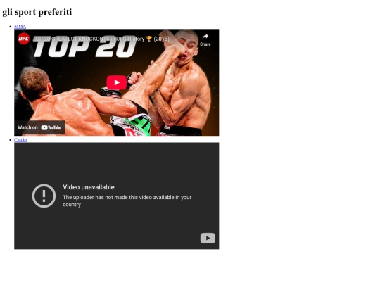 pagine/sport screenshot