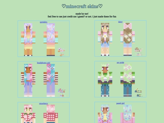 skins screenshot