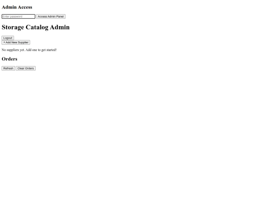 admin screenshot