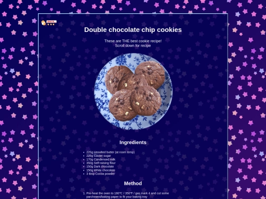 cookierecipe screenshot