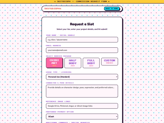 request screenshot