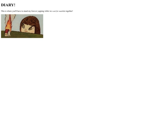 Diary screenshot