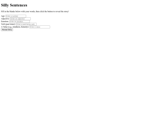 SillySentences screenshot