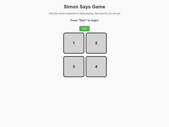 SimonSaysGame screenshot