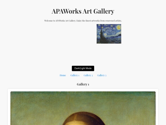 artgallery screenshot