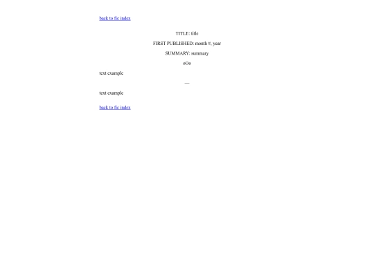 my_fanfic/oneshot_template screenshot