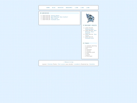 blog/archive screenshot
