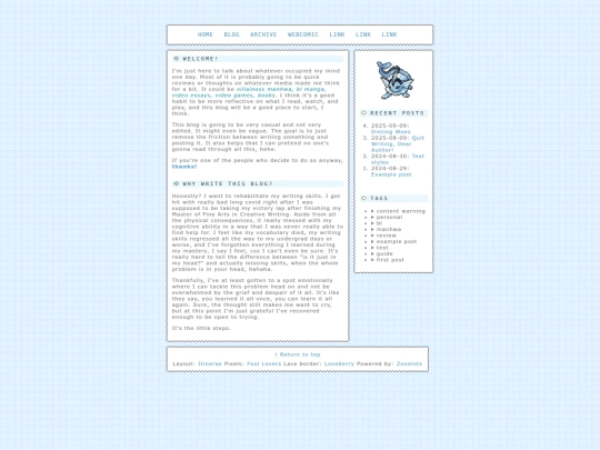blog screenshot