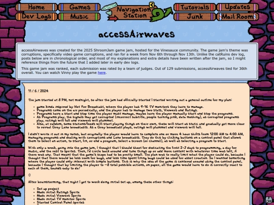 devLogs/accessAirwaves screenshot